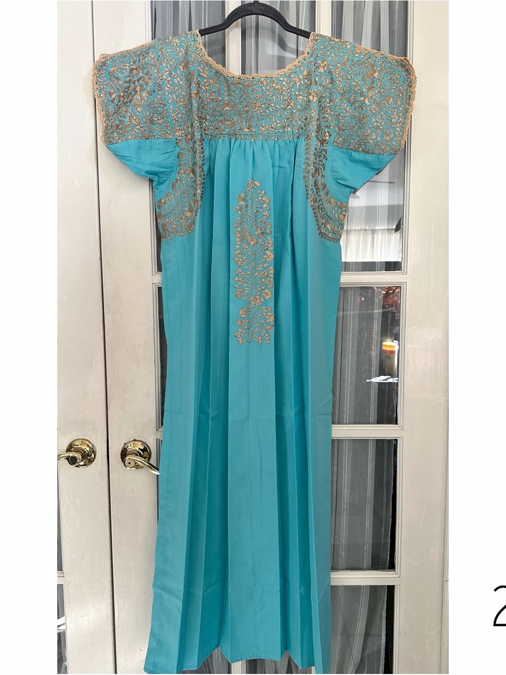 Mexican San Antonino Dress with Hand Embroidery